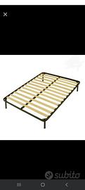 Rete in ferro.190x160 doghe in legno + materasso
R
