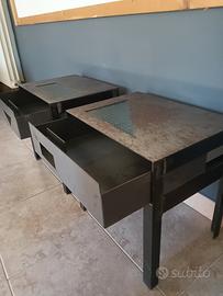 comodini stile industrial