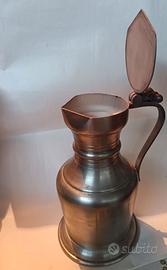 Brocca in peltro sigillata (95% stagno)