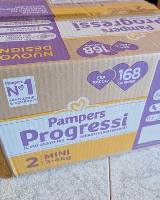 Pampers Progressi taglia 2 mini 168 pannolini