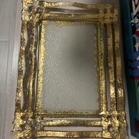 Vassoio Vetro Artistico e Oro | Design Italiano