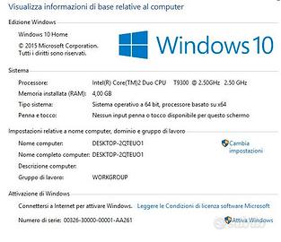 Computer notebook acer 5630