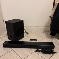 soundbar + subwoofer LG