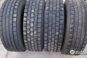 4 di pneumatici usati 225 75 17.5 michelin