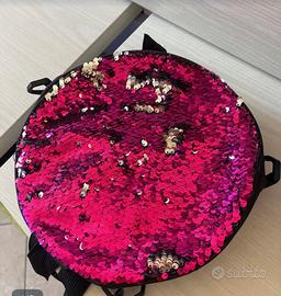 Zainetto circolare con paillettes