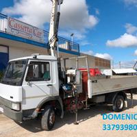Iveco fiat 95.14 con gru pm serie 6 cassonato
