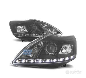 FARI FORD FOCUS 08-11 LUCE DIURNA SFONDO NERO