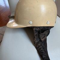 CASCO MOTO ANNI 40-50 E OCCHIALI BARUFFALDI