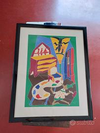 serigrafia originale Ugo Nespolo
