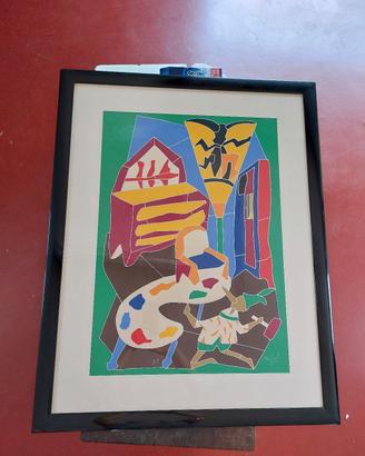 serigrafia originale Ugo Nespolo