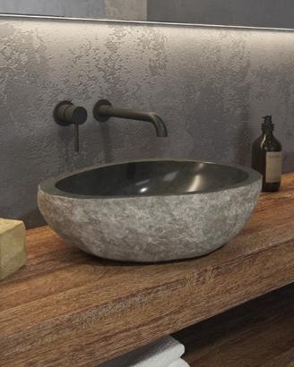 Lavabo da appoggio in pietra