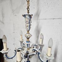 Lampadario vintage in ceramica