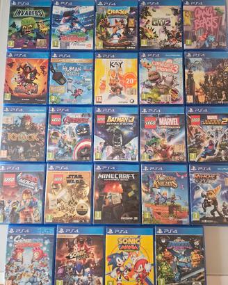collezione giochi per bambini ps4 originali