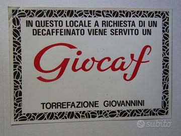 Adesivo decaffeinato Giocaf  vintage cm 25x17