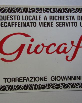 Adesivo decaffeinato Giocaf  vintage cm 25x17