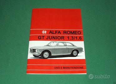 Uso e manutenzione Alfa Romeo GT Junior 1.3 1.6