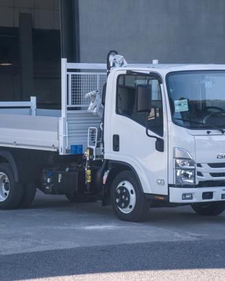 Isuzu M 27 cassone ribaltabile e gru Bonfiglioli