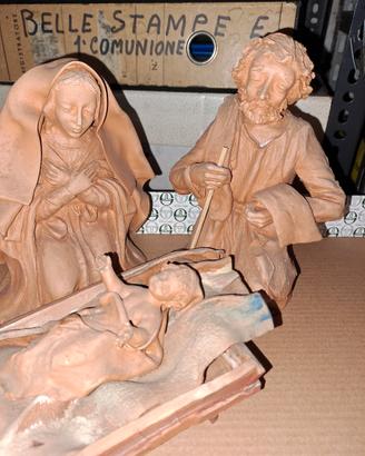 presepe statuine in terracotta 