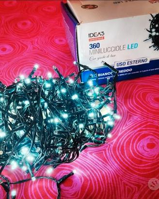 Catena luci 360 led luce bianca