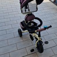 HOMCOM Triciclo per Bambini 18+ Mesi Pieghevole