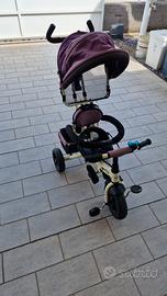 HOMCOM Triciclo per Bambini 18+ Mesi Pieghevole