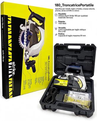 Troncatrice Portatile 1100W Taglio a Freddo