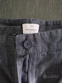 Pantaloni estivi leggeri cotone e lino - taglia 40