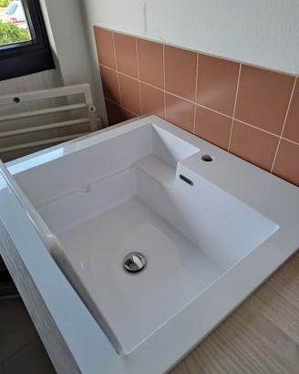 Mobile porta lavatrice con lavatoio 140x65