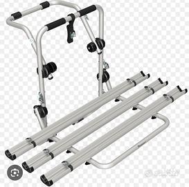 Portabilci da portellone tre binari in alluminio