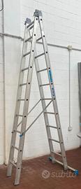 SCALA IN ALLUMINIO PROFESSIONALE ALTEZZA MT 3,10