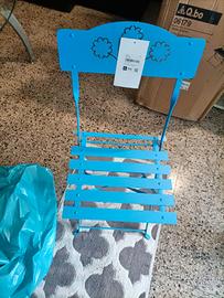 sedia bistro  in ferro battuto 