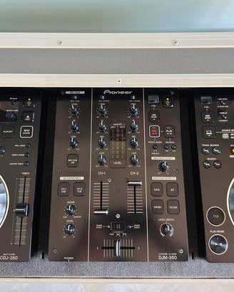 Pioneer 2x CDJ-350 + DJM-350 + Flight Case