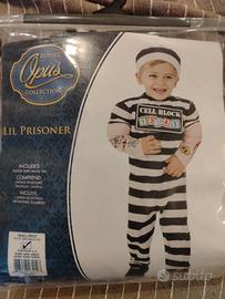 vestito carnevale carcerato bambino 