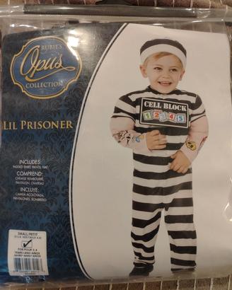 vestito carnevale carcerato bambino 
