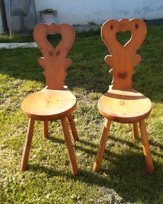 sedie tirolesi cuore