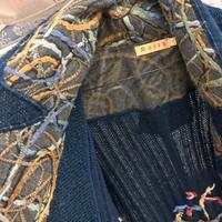 Cardigan lungo Boho-Chic in Lana e Mohai