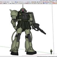 Zaku (Zack verde) serie GUNDAM Bandai GIG 2001