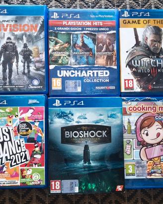LOTTO 6 GIOCHI PLAYSTATION 4 PS4