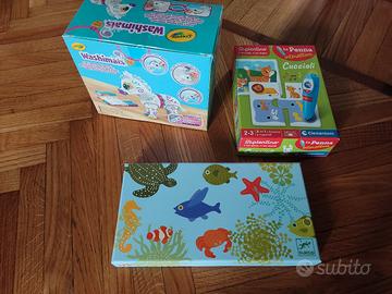 Lotto di 3 giochi educativi dai 2 anni