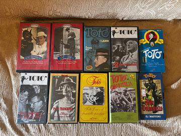 10 Videocassette VHS Totò da collezionare