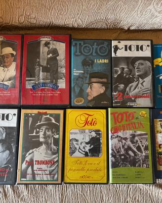 10 Videocassette VHS Totò da collezionare