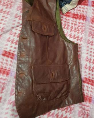 Giacchettina senza maniche tipo Harley Davidson