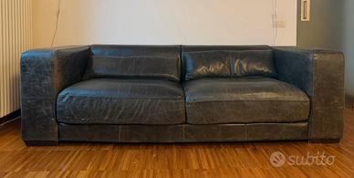 Divano pelle mera Bogart