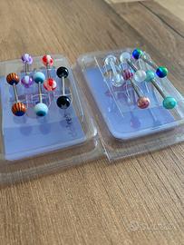 10 Piercing Lingua Claire's 14G - Nuovi Sigillati