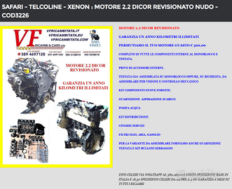 MOTORE 2.2 DICOR REVISIONATO NUDO