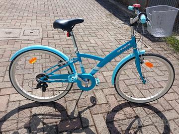 Bici bambina B'Twin 24 pollici 6V come nuova