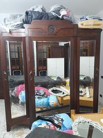 ARMADIO 3 ANTE IN CILIEGIO MASSELLO