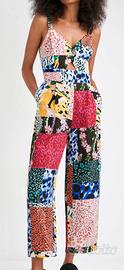 Tuta lunga con stampa patch