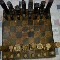 Scacchiera fatta a mano in pietra arte Shona