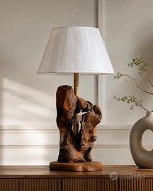 Lampada in legno